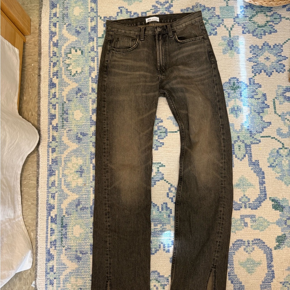 Zara Women's Brown Straight Leg Jeans